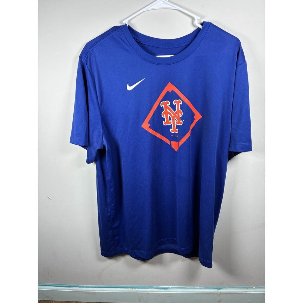 #M144  Men Nike Dri Fit XL new York Mets Performance Shirt MLB